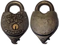 “BR&P” – “PROPERTY OF BR&P COMPANY” – Large Logo