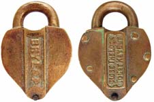 “BRYL&P” – “CLOSE THE LOCK TO GET KEY OUT”
