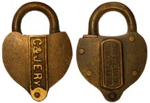 “C&JERY” – “TO GET KEY OUT CLOSE THE LOCK”