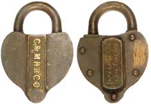 “C&MRRCO” – “TO GET KEY OUT CLOSE THE LOCK”