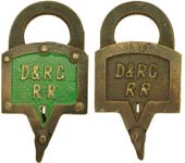 “D&RGRR” – “D&RG RR” – Brass Shackle
