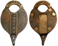 “DL&NWRY” – “CAR LOCK”
