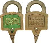 “FRISCO” – “DONT USE OIL BUT PLENTY OF GRAPHITE”