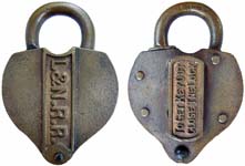 “L&NRR” – “TO GET KEY OUT CLOSE THE LOCK”