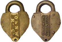 “O&NWRyCo” – “CLOSE THE LOCK TO GET KEY OUT”
