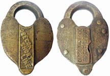 “OREGON SHORT LINE” – “CLOSE THE LOCK TO GET KEY OUT”