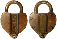 “SIRYCO” – “TO GET KEY OUT CLOSE THE LOCK”