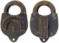 “WABASH” – “TOOL HOUSE 3” – “REMOVE KEY WHEN LOCKING”