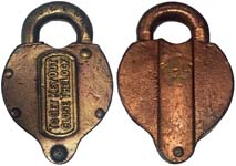 “WV&PRR” – “TO GET THE KEY OUT CLOSE THE LOCK”