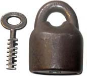 “C. LIEBRICH 1118 PHILADA.”. 3 3/4″ high x 2 5/8″ wide. Original iron post key.