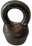 ★. 5″ high x 3 1/4″ wide. Iron body. Iron shackle.