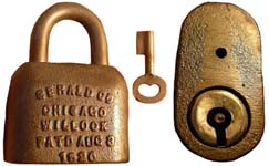 “GERALD CO CHICAGO WILLOCK PATD AUG 3 1920”