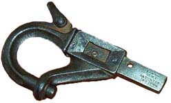 “E.J. BROOKS & CO. N.Y., PAT. JAN. 2, 1872.”. 5 1/2″ long x 3″ wide. All steel c