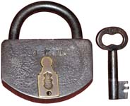 “J. C. H.” – Unknown Coat of Arms. 4 1/2″ high x 3 3/4″ wide. Steel body. Steel