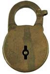 Blank – No Pins – Brass Case – Brass Shackle – Post key