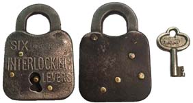 “SIX INTERLOCKING LEVERS”