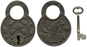 Ganesha – Design 1 – Barrel Key – 2 1/2″