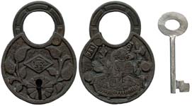 Ganesha – Design 1 – Barrel Key – 2 1/4 – “USA””