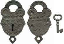 Scroll – Design 9 – Barrel Key