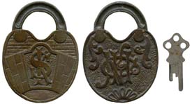 “SK” – “NHCo” Reverse also known as “SK” Coat of Arms on Fence