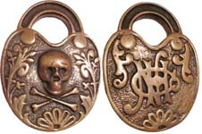 ☠ – Skull and Crossbones – Brass – Fantasy