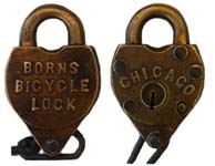 “BORNS BICYCLE LOCK” – “CHICAGO”