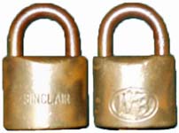 “SINCLAIR” – “WB” – Brass Shackle