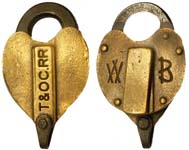 "T&OCRR" - "C" - Car Lock