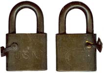 “U.S.N.”. Body Type: Extruded. Body Material: Brass. Body Size: 1 9/16″Wx 1 3/8″