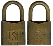 “U.S.N. ELECTRIC”. Body Type: Extruded. Body Material: Brass. Body Size: 1 1/8″W