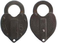 “115” – Iron – “WB” – Large Shackle – Notched Dust Guard