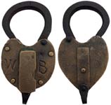 “115” – Bronze – “WB” – Regular Case Posts – Extra large Iron Shackle – Notched Dust Guard