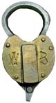 “115” – Bronze – “WB” – Regular Case Posts – Extra large Iron Shackle – Regular Dust Guard