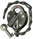 “117” – Reinforced Case Posts – Regular Dust Guard – “PUSH SHACKLE IN TO GET KEY OUT”