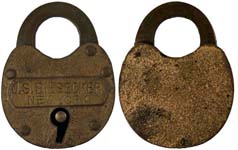 "72" - Plaque - Regular Shackle - "J