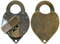 “79” – Regular Shackle – Exposed Case Posts – Slanted Double Bit Keyway