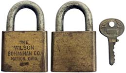 “THE WILSON BOHANNAN CO MARION, OHIO” – Shackle Toe Locking